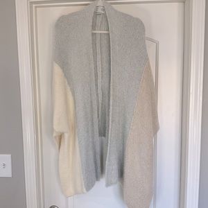Anthropologie Neutral Poncho Wrap